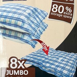 Blue and White Vacuum Storage Bags